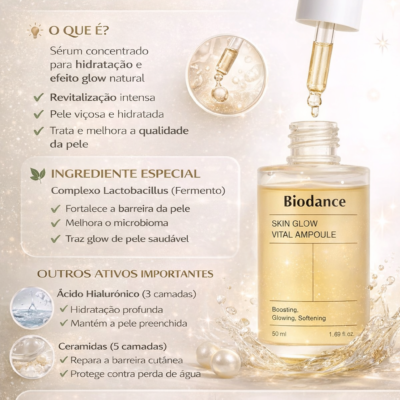 BIODANCE Skin Glow Vital Ampoule – Sérum Iluminador