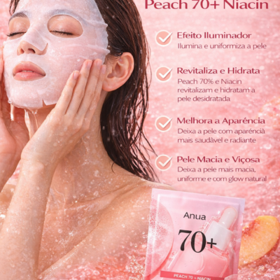 Máscara Facial Anua – Peach 70 Niacin Serum Mask 25ml- 01 unidade