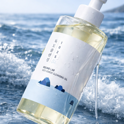 Óleo facial Round Lab 1025 Cleasing Oil- Óleo de limpeza Facial