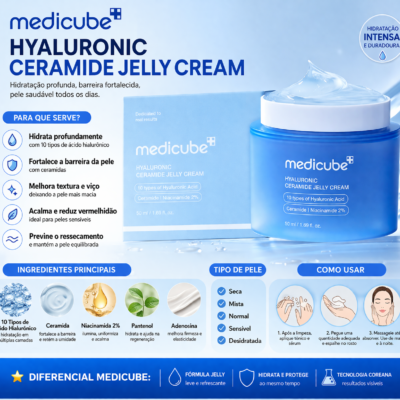 Medicube Collagen Jelly Cream 50ml  hidratação e ideal para Booster