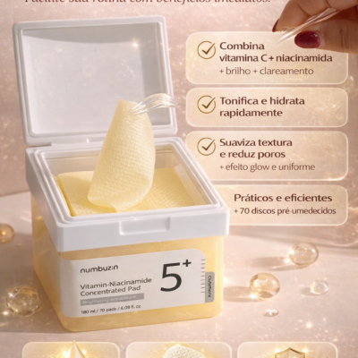 Almofadas Tônicas Numbuzin No.5 Vitamin-Niacinamide Concentrated de 70 Unidades