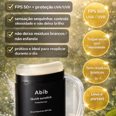 ABIB Quick Sunstick SPF50+ PA++++ 22g - Protetor solar em bastão