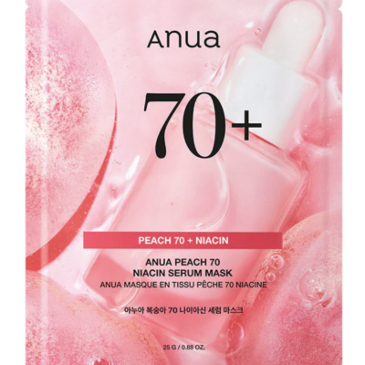 Máscara Facial Anua – Peach 70 Niacin Serum Mask 25ml- 01 unidade