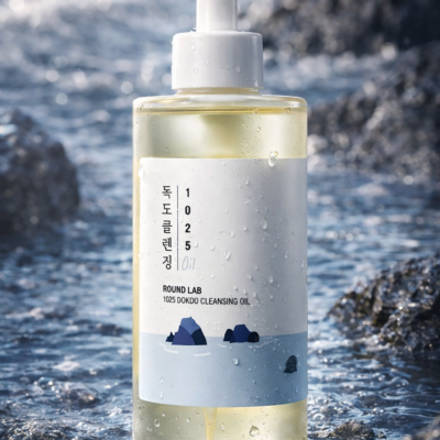 Óleo facial Round Lab 1025 Cleasing Oil- Óleo de limpeza Facial