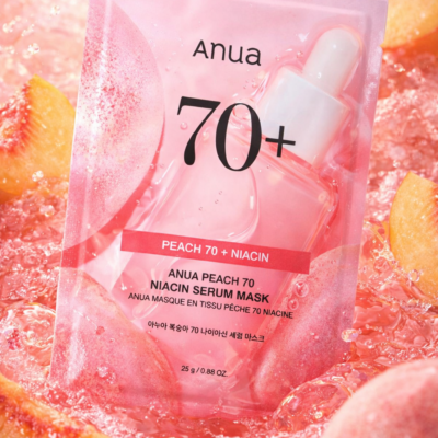 Máscara Facial Anua – Peach 70 Niacin Serum Mask 25ml- 01 unidade