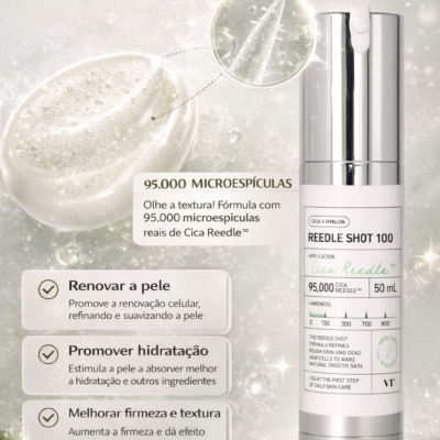 Essência Facial VT – Reedle Shot 100 Essence 50ml com Microespículas
