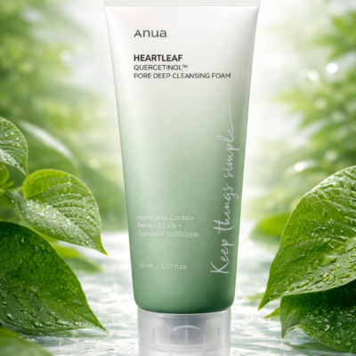 Espuma de Limpeza Facial ANUA Heartleaf Quercetinol Pore Deep para poros (150 Ml)