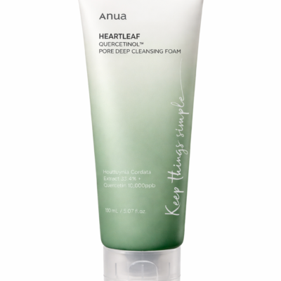 Espuma de Limpeza Facial ANUA Heartleaf Quercetinol Pore Deep para poros (150 Ml)
