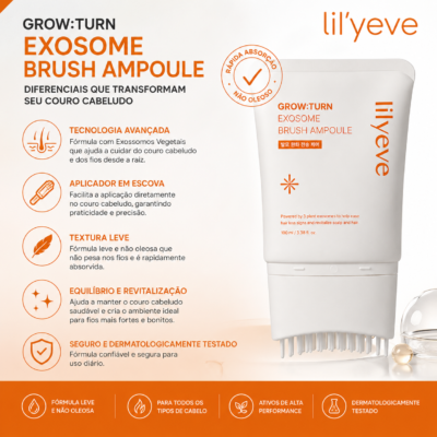 Sérum Capilar Lilyeve GrowTurn Ampoule Exosome para quedas de cabelo