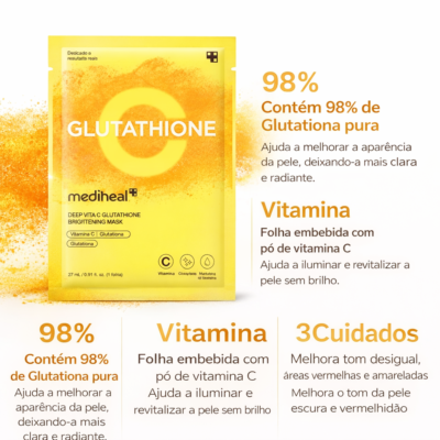 MEDICUBE Deep Vita C Glutathione Brightening Mask 27 ml