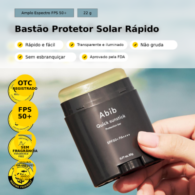 ABIB Quick Sunstick SPF50+ PA++++ 22g - Protetor solar em bastão