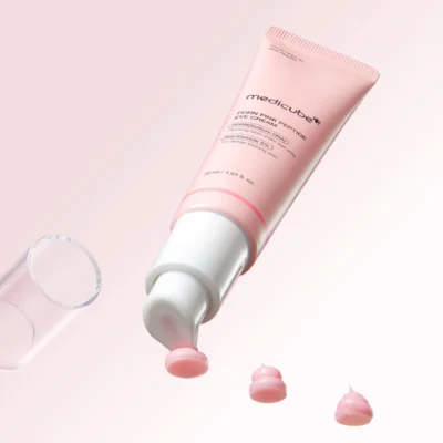 Medicube PDRN Pink Peptide Eye Cream (30 ml)  para hidratação, luminosidade e cuidado antissinais da área dos olhos